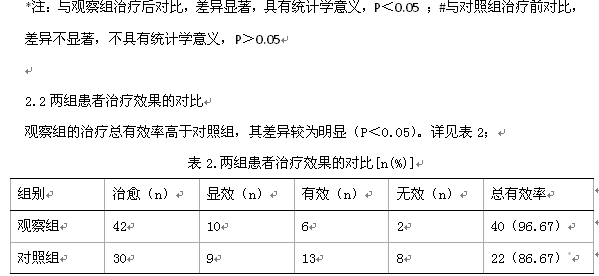 针灸推拿治疗神经根型颈椎病60例临床研究