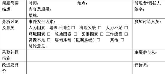 护理不良事件讨论记录