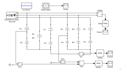 电容器组不对称故障的仿真与试验分析