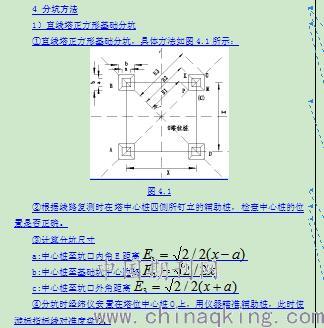 架空输电线路铁塔基础分坑放样施工方法