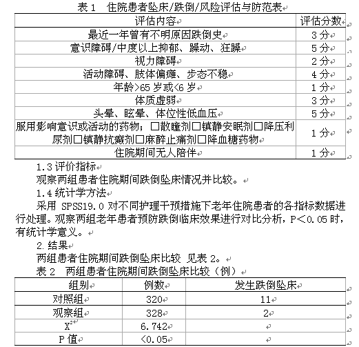 三级护理质量管理在预防老年患者跌倒坠床中的