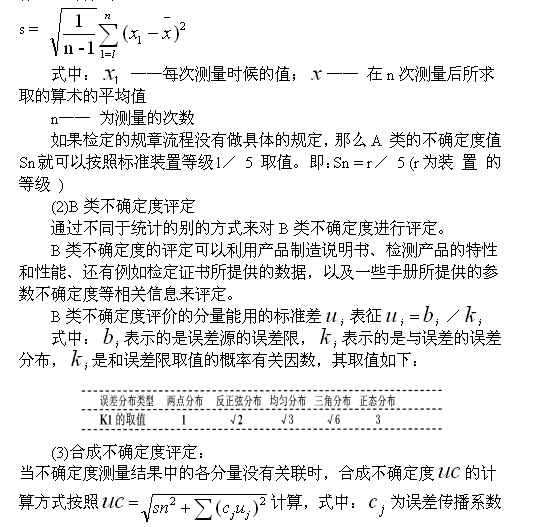 不确定度在电测仪表计量检定工作中的应用