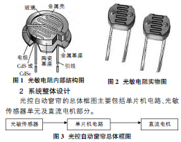光敏电阻在自动窗帘中的应用