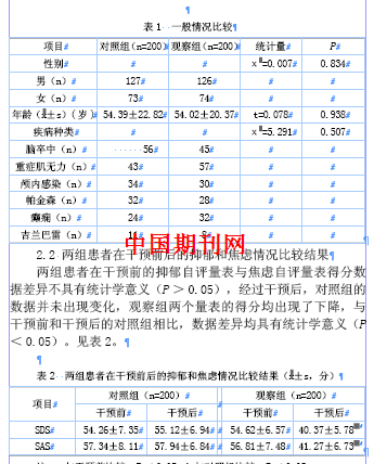 神经内科住院患者焦虑及抑郁状况的临床研究